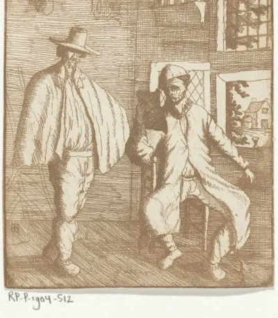 Twee mannen in een interieur