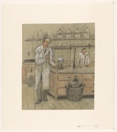 Twee mannen in een laboratorium