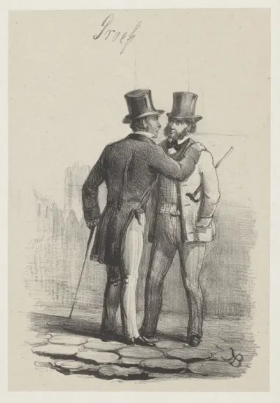 Twee mannen in gesprek