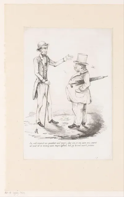 Twee mannen in gesprek