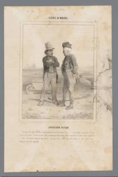 Twee mannen maken een praatje