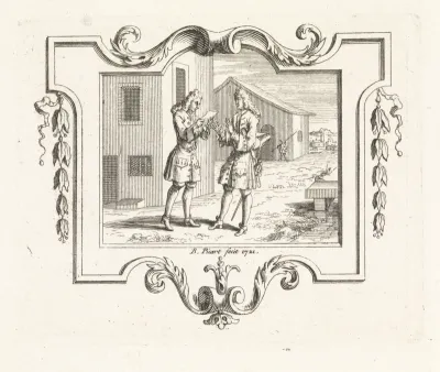 Twee mannen met een brief
