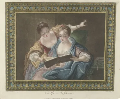 Twee musicerende vrouwen