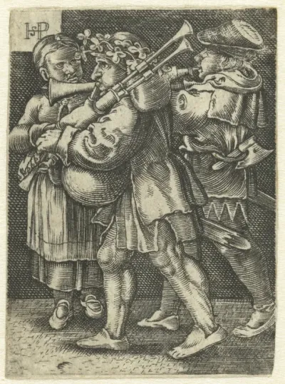 Twee muzikanten en een meisje