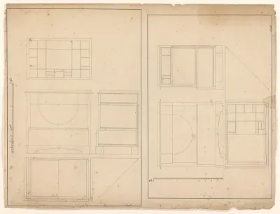 Twee ontwerpen voor toiletcommodes