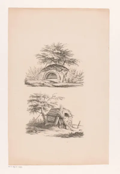Twee ovens in de buitenlucht