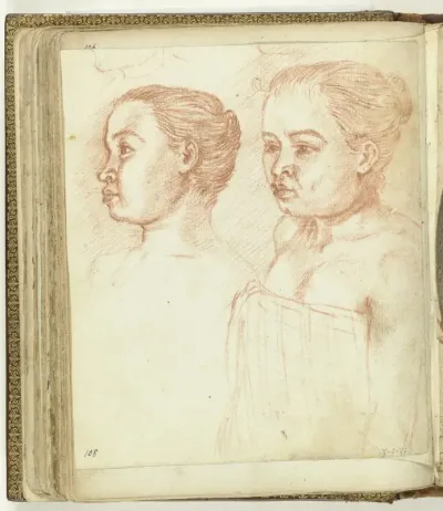 Twee portretten van Roosje