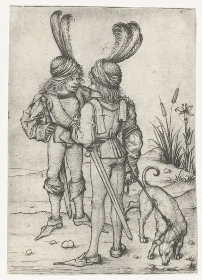 Twee pratende jagers