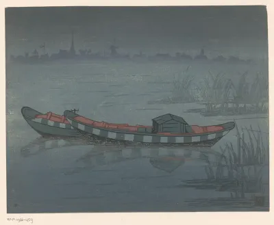 Twee roeiboten