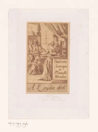 Twee romantische koppels en een putto