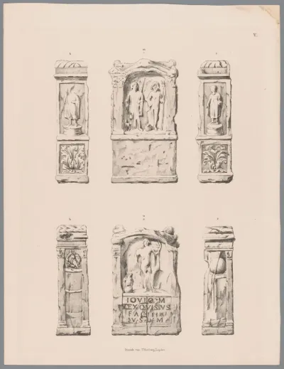 Twee Romeinse altaren, pl. V