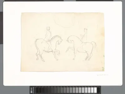 Twee ruiters te paard