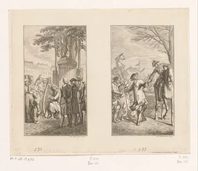 Twee scènes uit Bürger's Gedichten