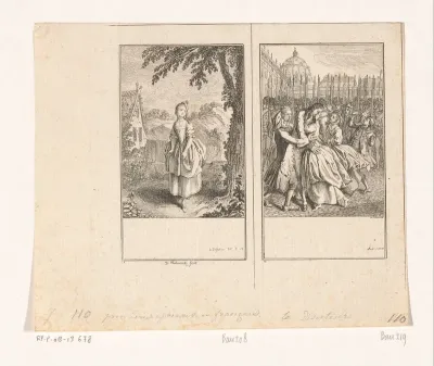 Twee scènes uit de Deserteur