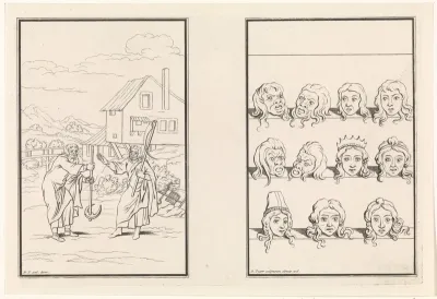 Twee scènes uit de komedie Heauton Timorumenos van Terentius