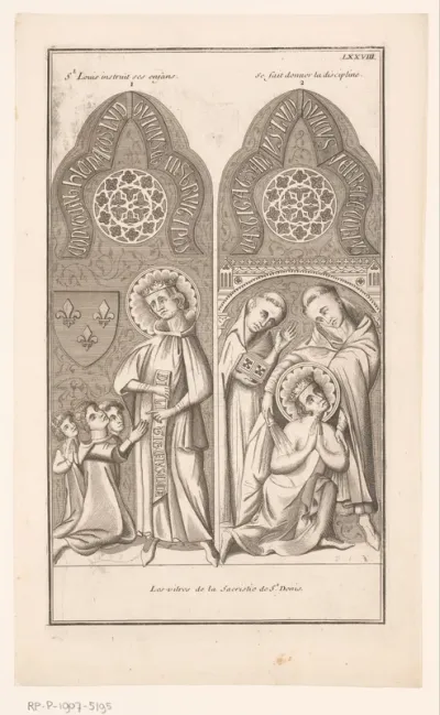 Twee scènes uit het leven van koning Lodewijk IX