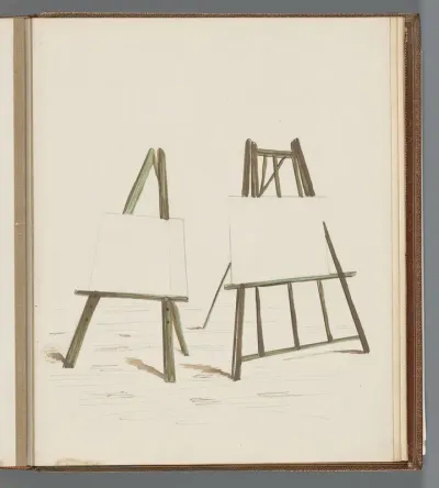 Twee schildersezels