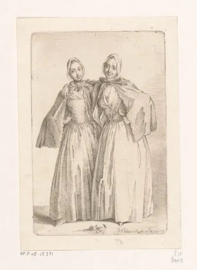 Twee staande dames (Demoiselles Quantin)