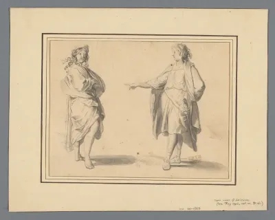 Twee staande figuren