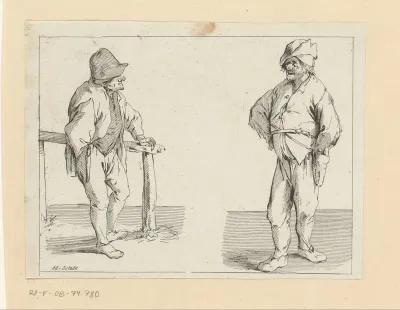 Twee staande mannen