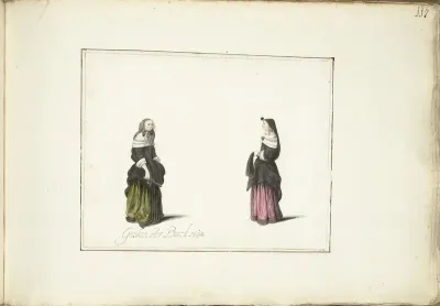 Twee staande vrouwen