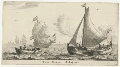 Twee steigerschuiten