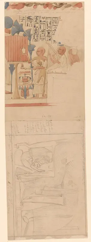 Twee studies naar Egyptische muurschilderingen