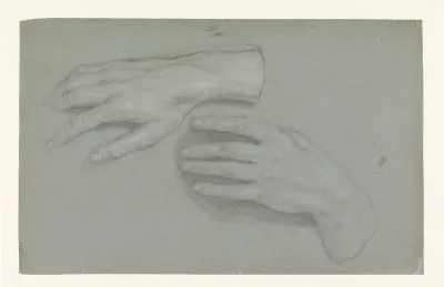 Twee studies van handen