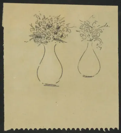 Twee vazen met bloemen