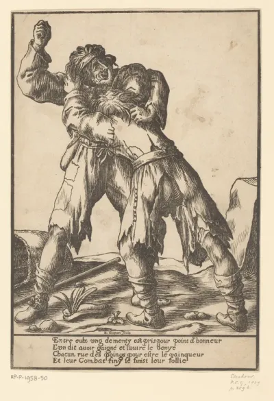 Twee vechtende mannen