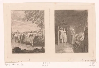 Twee voorstellingen uit Hermann und Dorothea van Johann Wolfgang von Goethe