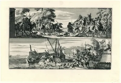 Twee voorstellingen van Franse wreedheden, 1672