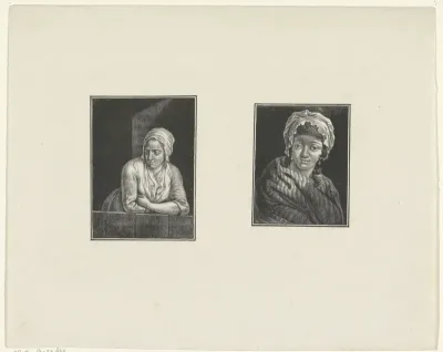 Twee vrouwen, beiden met muts