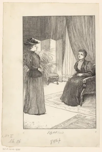 Twee vrouwen in een interieur