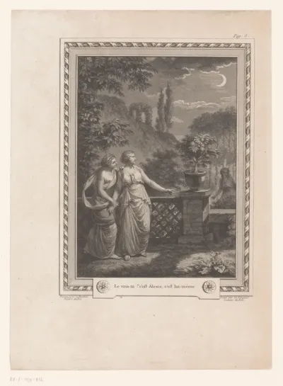Twee vrouwen in een tuin