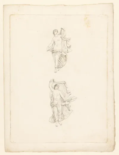 Twee vrouwen met draperie