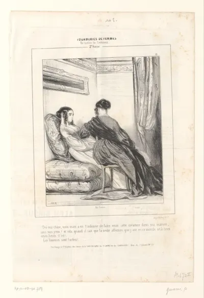 Twee vrouwen spreken elkaar in een huiskamer