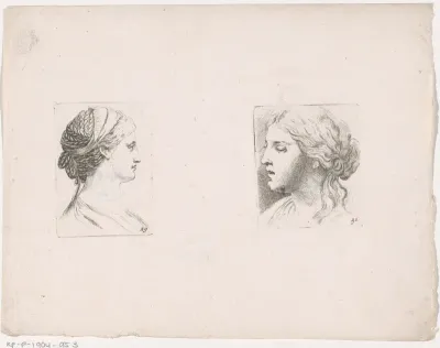 Twee vrouwenhoofden