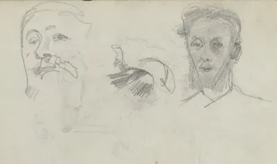 Twee zelfportretten van George Hendrik Breitner