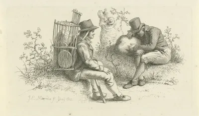 Twee zittende mannen