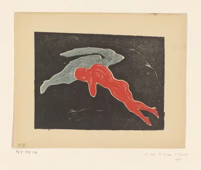 Twee zwevende figuren