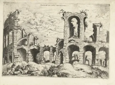 Tweede gezicht op het Colosseum te Rome