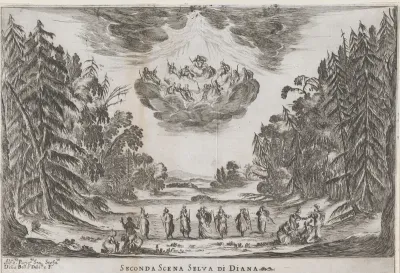 Tweede scène: het bos van Diana