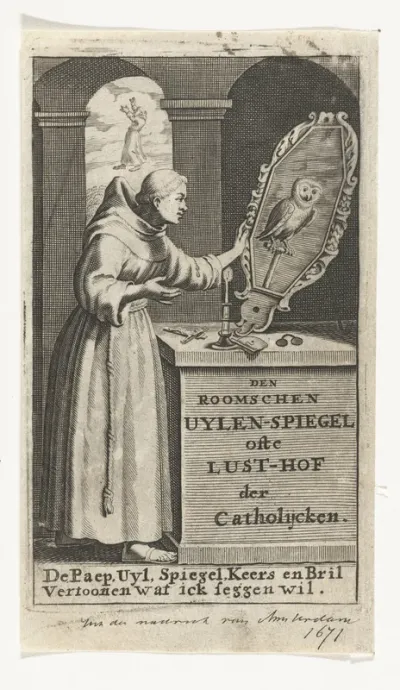 Tweede titelblad voor De Roomse Uilenspiegel