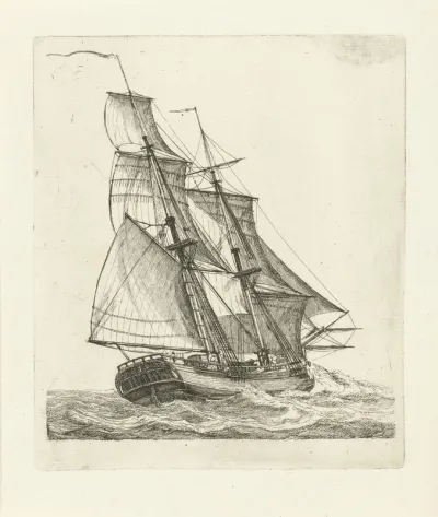 Tweemaster op hoge golven