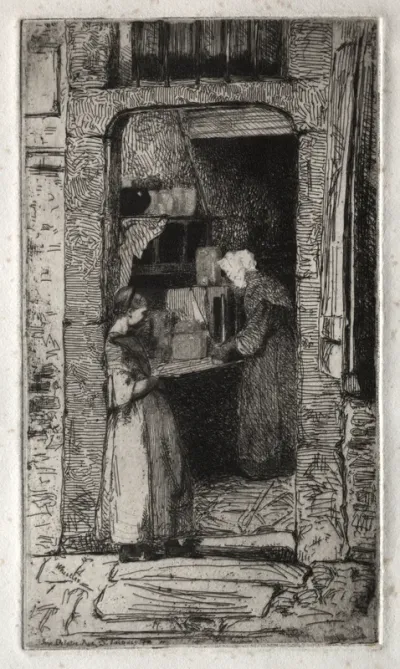 Twelve Etchings from Nature:  La Marchande de Moutarde