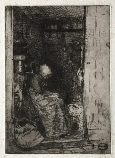 Twelve Etchings from Nature:  La Veille aux Loques
