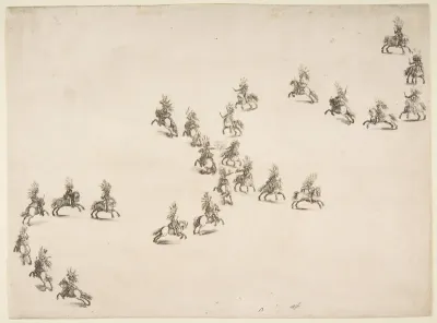 Twenty-four Cavaliers Form a Double S