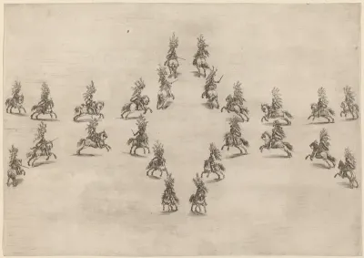 Twenty Four Cavaliers in an Oval