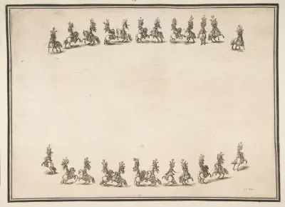 Twenty-four Cavaliers in Two Columns